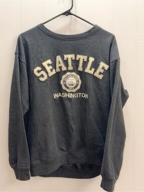 Seattle Washington Crewneck Sweatshirt - Charcoal